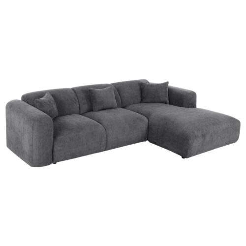 ΚΑΝΑΠΕΣ ΓΩΝΙΑ BRICKEN HM3275.04R ΑΝΘΡΑΚΙ ΥΦΑΣΜΑ 110-282x98-160x72Υεκ. (x1)