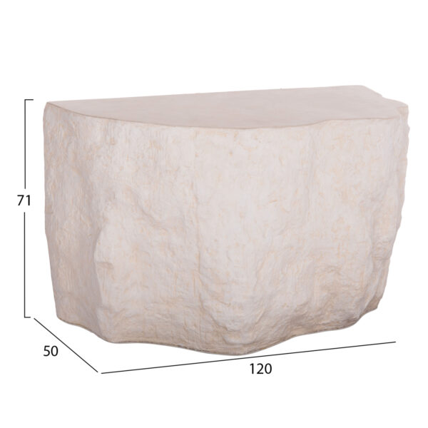 ΚΟΝΣΟΛΑ INTERON HM18152.02 FIBER CEMENT ΣΕ ΛΕΥΚΟ--120x50x71Υεκ. (x1) - Image 2
