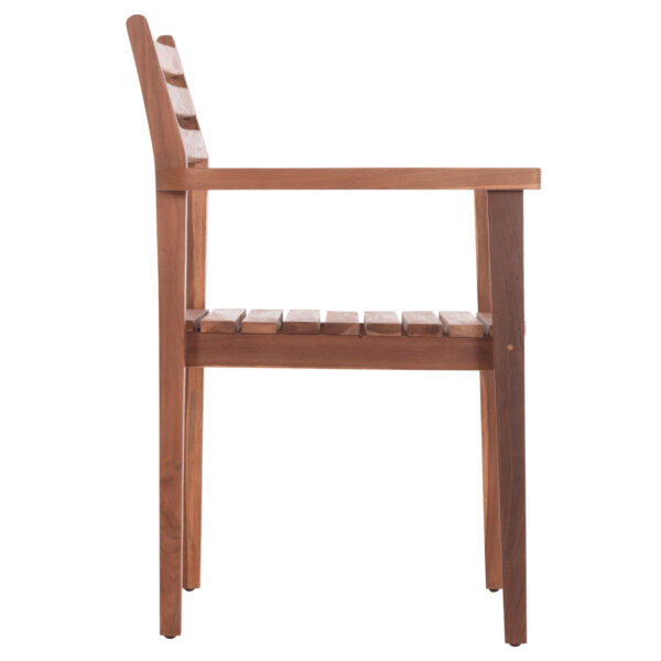 ΠΟΛΥΘΡΟΝΑ KEMPO HM6358 ΞΥΛΟ TEAK ΣΕ ΦΥΣΙΚΟ--58x58,5x88Υεκ. (x1) - Image 4