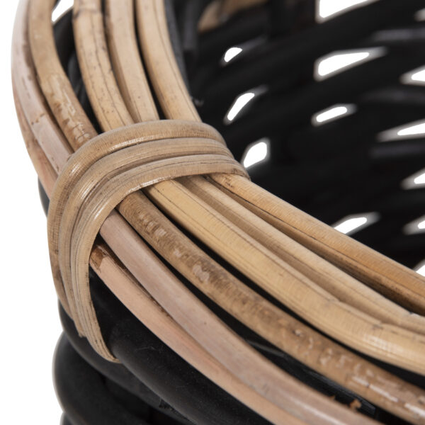 ΣΕΤ 2 ΚΑΛΑΘΙΑ POTTS HM4379 ΜΑΥΡO&ΦΥΣΙΚΟ ΧΡΩΜΑ- CL RATTAN Φ61+Φ45εκ. (x1) - Image 7