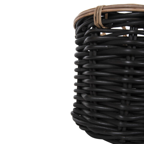 ΣΕΤ 2 ΚΑΛΑΘΙΑ POTTS HM4379 ΜΑΥΡO&ΦΥΣΙΚΟ ΧΡΩΜΑ- CL RATTAN Φ61+Φ45εκ. (x1) - Image 8