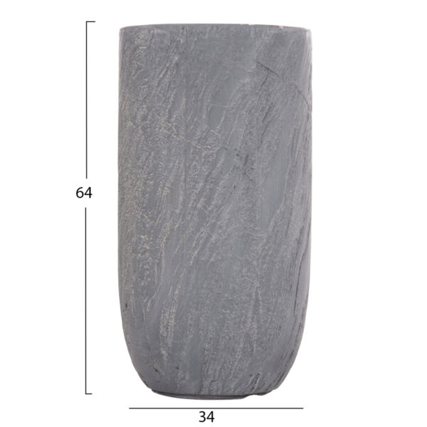ΣΕΤ 3ΤΜΧ ΓΛΑΣΤΡΕΣ ΚΥΛΙΝΔΡΟΙ ΣΕΙΡΑ GARDENER HM4720 FIBERCLAY-ΧΡΩΜΑ CEMENT Φ44x79Υεκ (x1) - Image 4