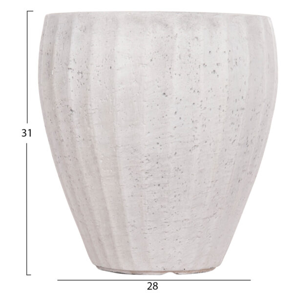 ΣΕΤ 3ΤΜΧ ΓΛΑΣΤΡΕΣ ΣΤΡΟΓΓΥΛΕΣ ΣΕΙΡΑ GARDENER HM4728 FIBERCLAY-ΧΡΩΜΑ CEMENT Φ48x56Υεκ (x1) - Image 4