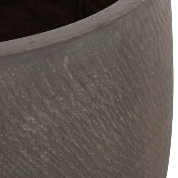 ΣΕΤ 4ΤΜΧ ΓΛΑΣΤΡΕΣ ΣΤΡΟΓΓΥΛΕΣ GARDENER HM4726 FIBERCLAY ΓΚΡΙΖΟΠΡΑΣΙΝΟ Φ52x55Υεκ (x1) - Image 9