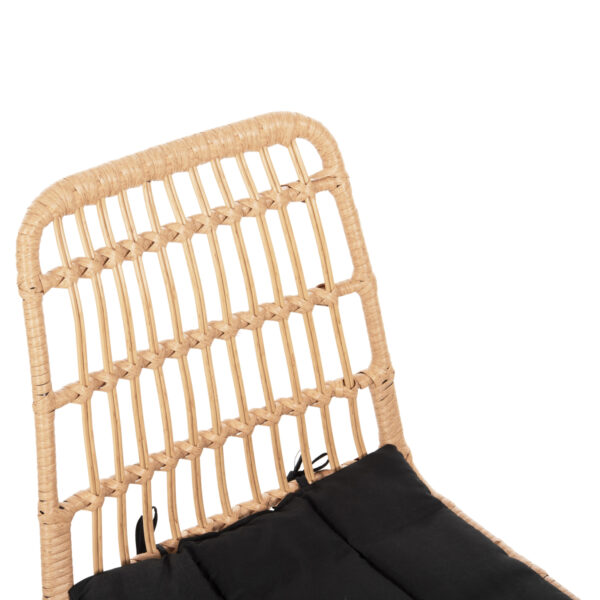 ΣΕΤ ΕΞΩΤΕΡΙΚΟΥ ΧΩΡΟΥ 3ΤΜΧ ALLEGRA HM10477 WICKER ΜΠΕΖ-ΜΕΤΑΛΛΟ ΜΑΥΡΟ (x1) - Image 7