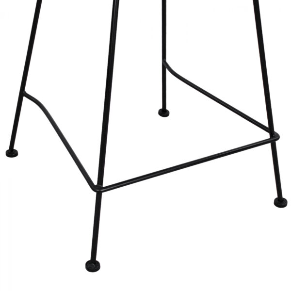 ΣΚΑΜΠΟ ΜΕΣΑΙΟΥ ΥΨΟΥΣ ALLEGRA HM5644 ΜΕΤΑΛΛΙΚΟ ΜΕ WICKER ΣΕ ΜΠΕΖ ΑΠΟΧΡΩΣΗ 55x56x107 εκ. (x1) - Image 9