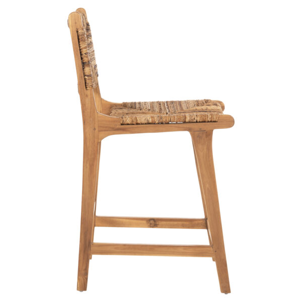 ΣΚΑΜΠΟ ΜΠΑΡ WALTER HM9842 ΞΥΛO TEAK ΣΕ ΦΥΣΙΚΟ-ΨΑΘΑ 46x55x96Υεκ. (x1) - Image 4