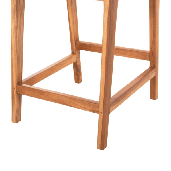 ΣΚΑΜΠΟ ΜΠΑΡ WALTER HM9842 ΞΥΛO TEAK ΣΕ ΦΥΣΙΚΟ-ΨΑΘΑ 46x55x96Υεκ. (x1) - Image 9