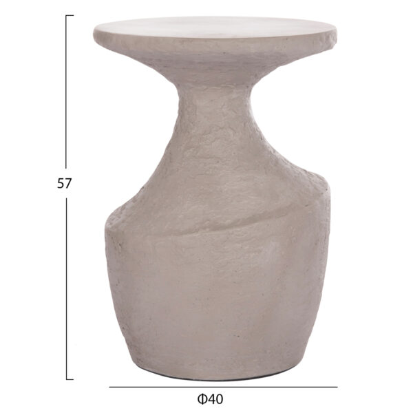 ΤΡΑΠΕΖΙ ΒΟΗΘΗΤΙΚΟ REBON HM18156.03L FIBER CEMENT ΣΕ ΓΚΡΙ--Φ40x56.5Υεκ. (x1) - Image 2