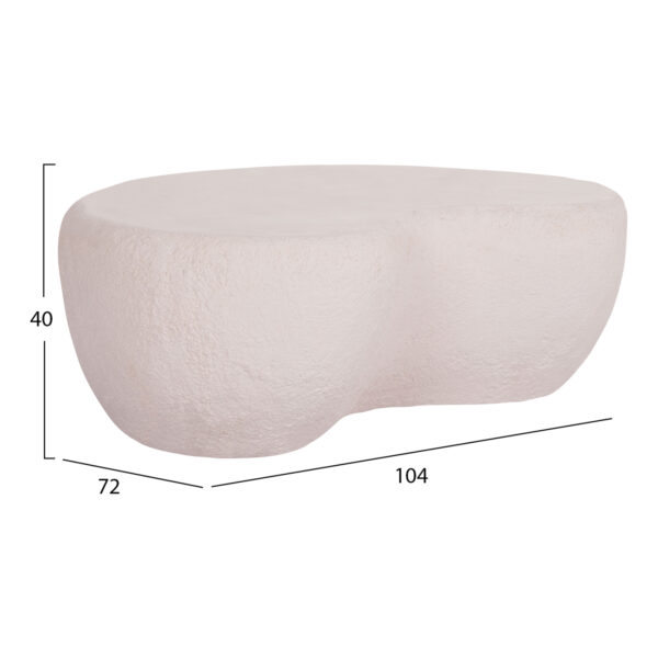 ΤΡΑΠΕΖΙ ΣΑΛΟΝΙΟΥ GERSON HM18151.02S FIBER CEMENT ΣΕ ΛΕΥΚΟ--104x72x40Υεκ. (x1) - Image 2