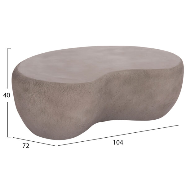 ΤΡΑΠΕΖΙ ΣΑΛΟΝΙΟΥ GERSON HM18151.03S FIBER CEMENT ΣΕ ΓΚΡΙ--104x72x40Υεκ. (x1) - Image 2