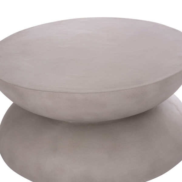 ΤΡΑΠΕΖΙ ΣΑΛΟΝΙΟΥ ANNA HM18158.03 FIBER CEMENT ΣΕ ΓΚΡΙ--Φ92x44.5Υεκ (x1) - Image 4