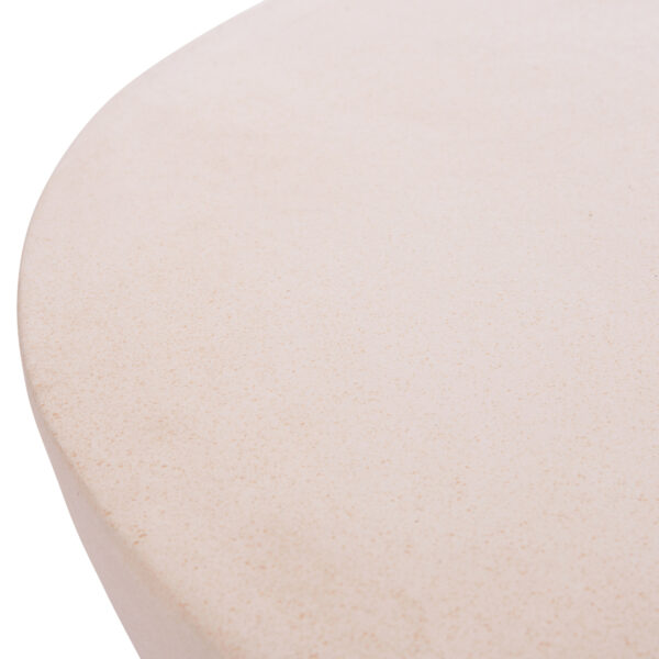ΤΡΑΠΕΖΙ ΣΑΛΟΝΙΟΥ ΣΤΡΟΓΓΥΛΟ ALLAN HM18162.02 FIBER CEMENT ΣΕ ΑΝΟΙΧΤΟ ΜΠΕΖ--Φ92x49Υεκ. (x1) - Image 13
