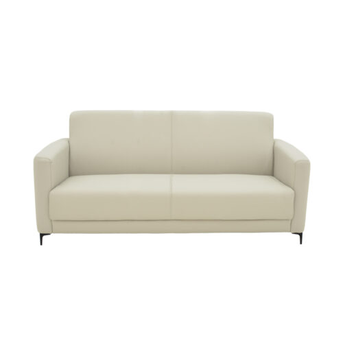 Καναπές τριθέσιος Sidica pakoworld PU σε μπεζ απόχρωση 185x82x81εκ (x1)