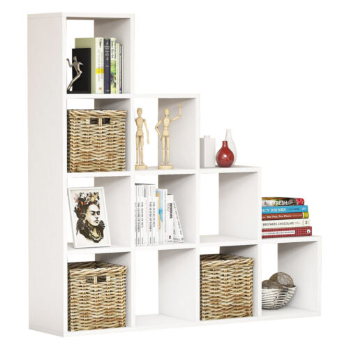 ΒΙΒΛΙΟΘΗΚΗ ΜΕΛΑΜΙΝΗΣ SCALE ΛΕΥΚΟ 120x30x123,6Υεκ.HM9238.11 (x1)