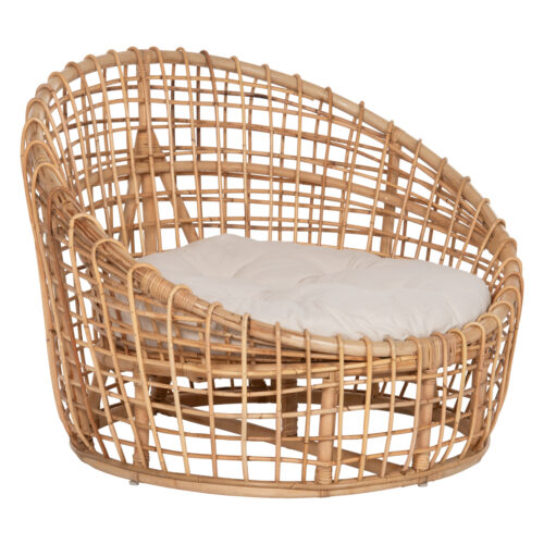 ΠΟΛΥΘΡΟΝΑ ENTO HM9814 RATTAN ΣΕ ΦΥΣΙΚΟ-ΜΠΕΖ ΜΑΞΙΛΑΡΙ 85x75x67Yεκ. (x1)
