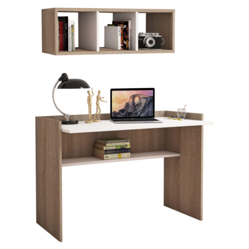 ΣΕΤ ΓΡΑΦΕΙΟΥ 2ΤΜΧ HM11775.12 SONOMA-ΛΕΥΚH ΜΕΛΑΜΙΝΗ (x1)