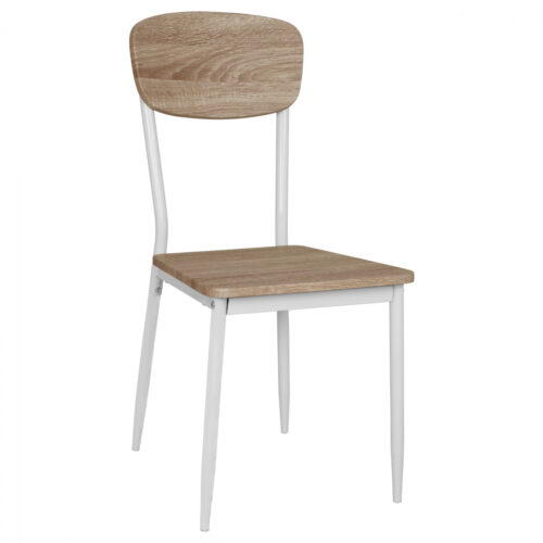 ΚΑΡΕΚΛΑ ΤΡΑΠΕΖΑΡΙΑΣ PAGET HM8373.02 SONAMA--ΛΕΥΚΑ ΜΕΤΑΛΛΙΚΑ ΠΟΔΙΑ 40x49x87,5Υεκ. (x4)