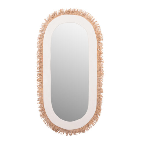 ΚΑΘΡΕΠΤΗΣ ΤΟΙΧΟΥ ΣΕΙΡΑ SANTORINI HM4526 MDF ΥΠΟΛΕΥΚΟ-ΔΙΑΚΟΣΜΗΣΗ ΣΕ ΜΠΕΖ 61x1,8x120Υεκ. (x1)