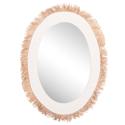 ΚΑΘΡΕΠΤΗΣ ΤΟΙΧΟΥ ΣΕΙΡΑ SANTORINI HM4528 MDF ΥΠΟΛΕΥΚΟ-ΔΙΑΚΟΣΜΗΣΗ ΣΕ ΜΠΕΖ 60x2x80Υεκ. (x1)