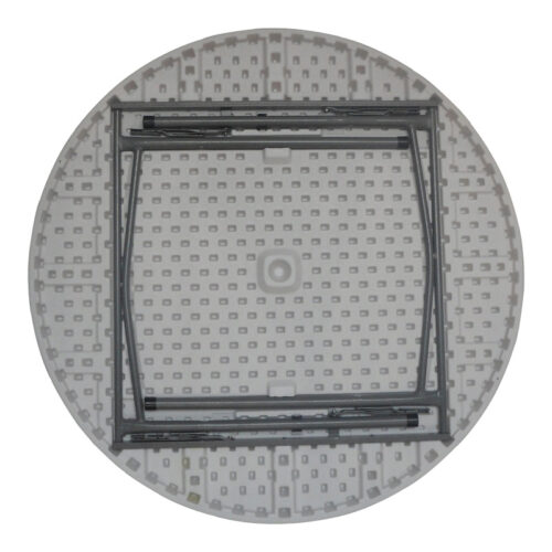 Τραπέζι catering Comfort pakoworld πτυσσόμενο στρόγγυλο σε λευκή απόχρωση Φ120x74εκ (x1)