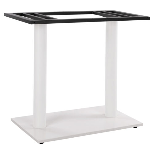 ΒΑΣΗ ΜΕΤΑΛΛΙΚΗ ΔΙΠΛΗ ΛΕΥΚΗ ΜΑΤ 80Χ40Χ72Υεκ. ΜΕ ΡΕΓΟΥΛΑΤΟΡΟΥΣ HM435.12 (x1)