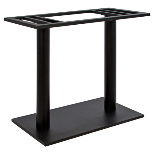 ΒΑΣΗ ΜΕΤΑΛΛΙΚΗ ΔΙΠΛΗ ΜΑΥΡΗ 80Χ40Χ72Υεκ. ΜΕ ΡΕΓΟΥΛΑΤΟΡΟΥΣ HM435 (x1)