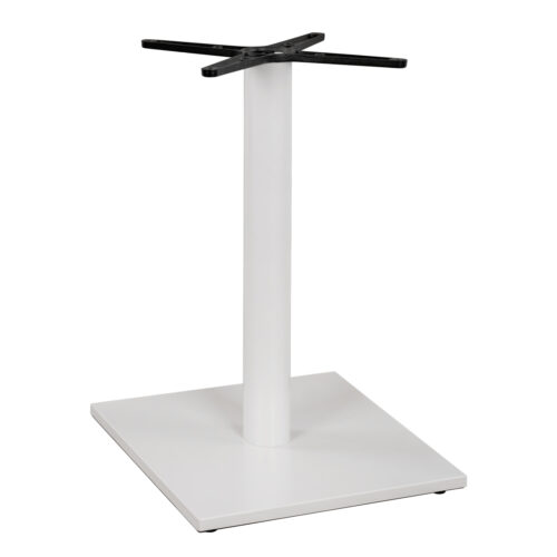 ΒΑΣΗ ΜΕΤΑΛΛΙΚΗ ΛΕΥΚΗ ΜΑΤ 46Χ46Χ72εκ. ΜΕ ΣΤΑΥΡΟ 46Χ46 ΚΑΙ ΡΕΓΟΥΛΑΤΟΡΟΥΣ HM438.02 (x1)