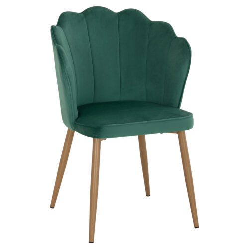 ΚΑΡΕΚΛΑ AVIE HM8737.03 ΒΕΛΟΥΔΟ ΚΥΠΑΡΙΣΣΙ ΜΕ ΜΕΤΑΛΛΙΚΟ ΧΡΥΣΟ ΣΚΕΛΕΤΟ 57.5x57.5x85 εκ. (x2)