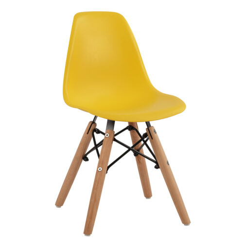 ΚΑΡΕΚΛΑ TWIST KID ΤΜΧ.HM8453.04 ΞΥΛΙΝΑ ΠΟΔΙΑ &ΚΑΘΙΣΜΑ ΚΙΤΡΙΝΟ PP 30,5Χ33Χ59 ΕΚ (x4)