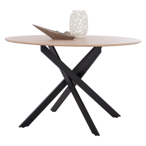 ΤΡΑΠΕΖΙ ROSARIO ΜΕ ΜDF ΕΠΙΦΑΝΕΙΑ SONAMA & ΜΕΤΑΛΛΙΚΑ ΠΟΔΙΑ HM8742.01 Φ120Χ75 εκ. (x1)