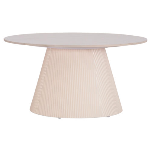 ΤΡΑΠΕΖΙ ΣΑΛΟΝΙΟΥ DUNCAN HM18022.02 ΚΕΡΑΜΙΚΟ TOP-MDF ΒΑΣΗ-ΚΡΕΜ ΛΕΥΚΟ Φ80x41Υεκ. (x1)