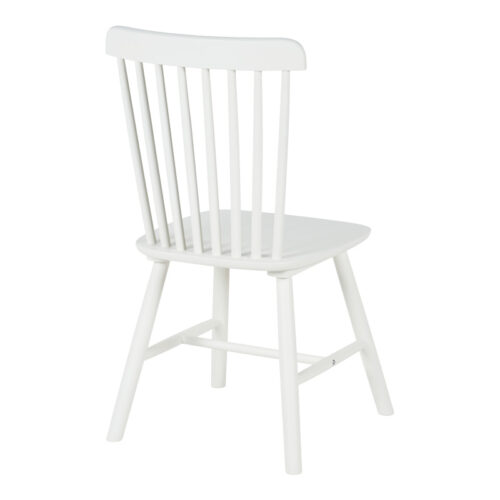 Καρέκλα Melia pakoworld rubberwood σε λευκή απόχρωση 45x51x87εκ (x4)
