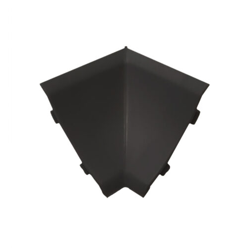 Γωνία Εσωτερική Αρμοκάλυπτρου Μαύρη 4x2.5x4cm