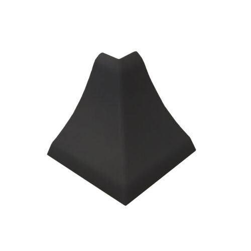 Γωνία Εξωτερική Αρμοκάλυπτρου Μαύρη 4x2.5x4cm