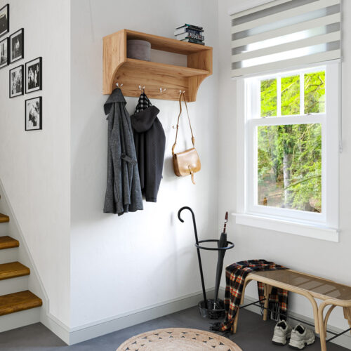 Κρεμάστρα Crosta pakoworld σε oak απόχρωση 80x28x40εκ (x1)