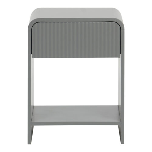 Κομοδίνο Lemperto pakoworld MDF σε γκρι απόχρωση 40x40x53εκ (x1)