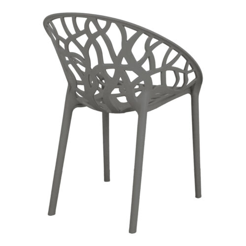 Πολυθρόνα Daren pakoworld pp σε ανθρακί απόχρωση 59x60x79,5εκ (x1)