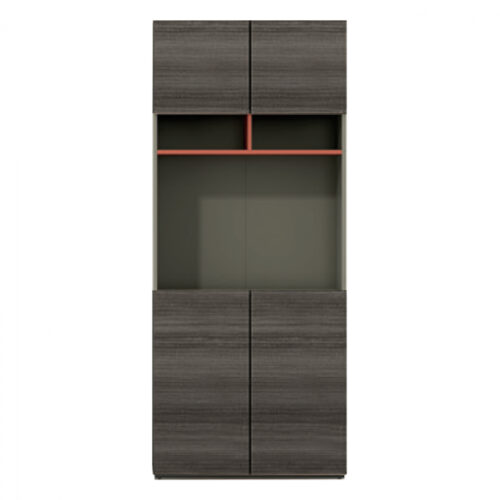 ΒΙΒΛΙΟΘΗΚΗ ΓΡΑΦΕΙΟΥ ΕΠΑΓΓΕΛΜΑΤΙΚΗ LUX SERIES ΣΤΑΧΤΙ ΜΟΚΑ 80X40X190Υεκ. HM2122 (x1)