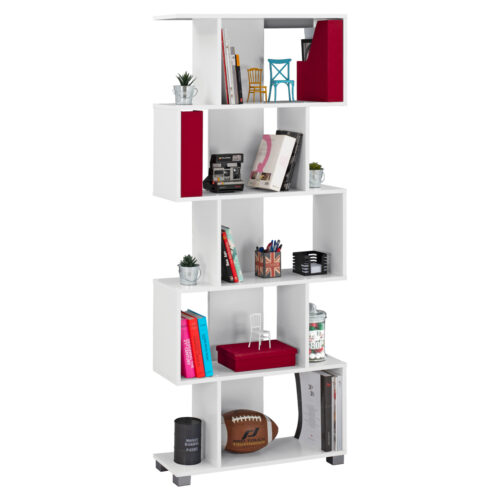 ΒΙΒΛΙΟΘΗΚΗ ΜΕΛΑΜΙΝΗΣ HM2385.04 ΛΕΥΚΗ 70x25x177 εκ. (x1)