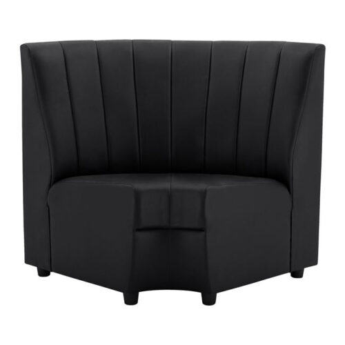 ΚΑΝΑΠΕΣ ΓΩΝΙΑΚΟΣ LANDON HM3163.01 ΑΠΟ ΤΕΧΝΟΔΕΡΜΑ ΜΑΥΡΟ 118x66x93Υ εκ. (x1)