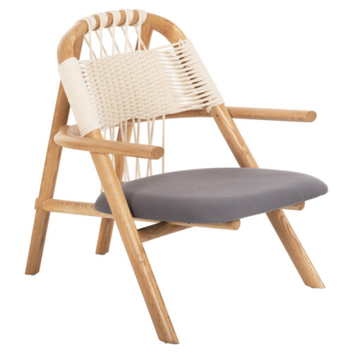 ΠΟΛΥΘΡΟΝΑ CRAFT HM9413.01 ΑΠΟ ΦΡΑΞΙΝΟ ΚΑΙ ΣΧΟΙΝΙ ΦΥΣΙΚΟ 81x76x81Y εκ. (x1)