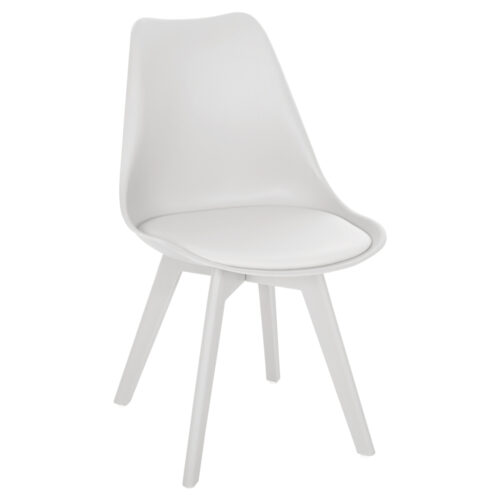 ΚΑΡΕΚΛΑ VEGAS HM0033.31 ΠΟΛΥΠΡΟΠΥΛΕΝΙΟΥ-PU- ΛΕΥΚΟ 47,5x55x82 εκ. (x4)