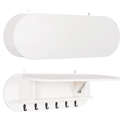 ΚΡΕΜΑΣΤΡΑ ΕΙΣΟΔΟΥ & ΚΛΕΙΣΤΟ ΡΑΦΙ STOR HM18078.01 ΜΕΛΑΜΙΝΗ ΛΕΥΚΗ 84x15.5x28.5Υεκ (x1)