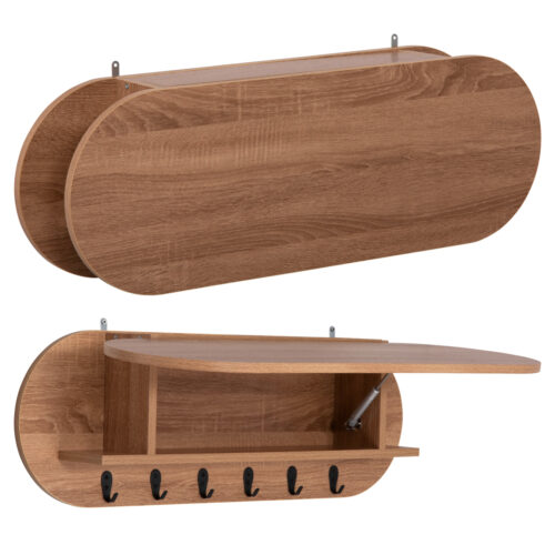 ΚΡΕΜΑΣΤΡΑ ΕΙΣΟΔΟΥ & ΚΛΕΙΣΤΟ ΡΑΦΙ STOR HM18078.02 ΜΕΛΑΜΙΝΗ SONAMA 84x15.5x28.5Υεκ (x1)