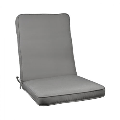 ΜΑΞΙΛΑΡΙ ΚΑΡΕΚΛΑΣ ΜΕ ΠΛΑΤΗ POLYESTER CHIOS ΓΚΡΙ HM11238.10P 117(45+72)X46X6 εκ. (x1)