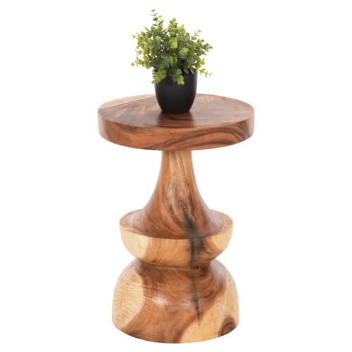 ΤΡΑΠΕΖΙ ΒΟΗΘΗΤΙΚΟ BERMAN HM9902 ΜΑΣΙΦ ΞΥΛΟ SUAR ΣΕ ΦΥΣΙΚΟ Φ35x51Υεκ. (x1)