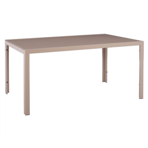 ΤΡΑΠΕΖΙ ΜΕΤΑΛΛΙΚΟ OFER ΟΡΘΟΓΩΝΙΟ ΚΑΠΟΥΤΣΙΝΟ ΜΕ ΓΥΑΛΙ ΚΑΠΟΥΤΣΙΝΟ 150X90Χ75Υεκ. HM5767.04 (x1)