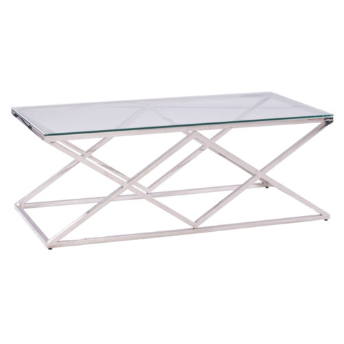 ΤΡΑΠΕΖΙ ΣΑΛΟΝΙΟΥ HOLLAND HM8624.01 ΜΕ ΓΥΑΛΙ ΚΑΙ ΒΑΣΗ ΧΡΩΜΙΟΥ 120X60Χ45 EK. (x1)