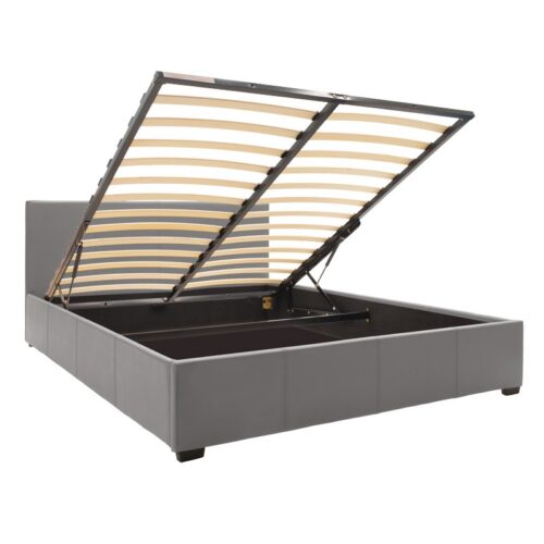 Κρεβάτι Norse pakoworld pu γκρι ματ με αποθηκευτικό χώρο 160x200εκ (x1)